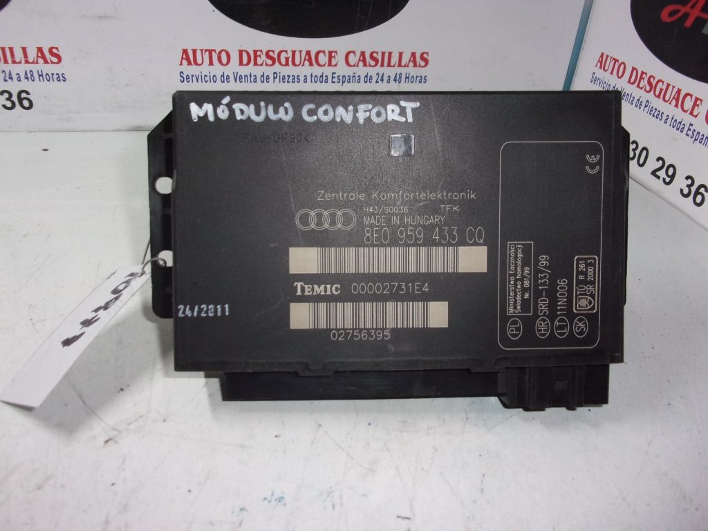 centralita confort audi a 4 b7 ano 2010 20 d 140 cv 1024x768 - Centralita Confort Seat Exeo 8E0959433CQ